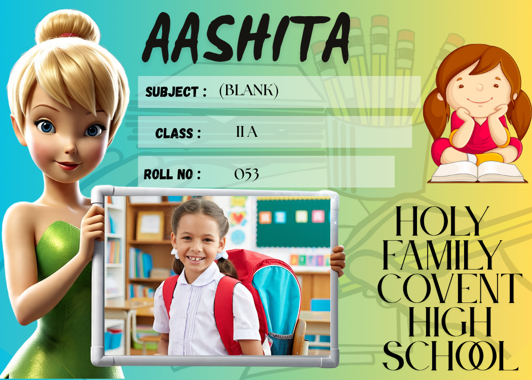Customized Kid Name Slip with Tinker Bell