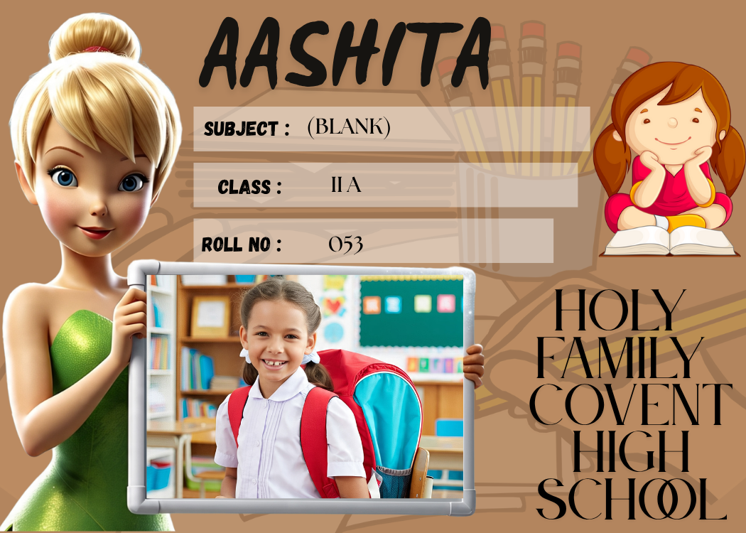 Customized Kid Name Slip with Tinker Bell