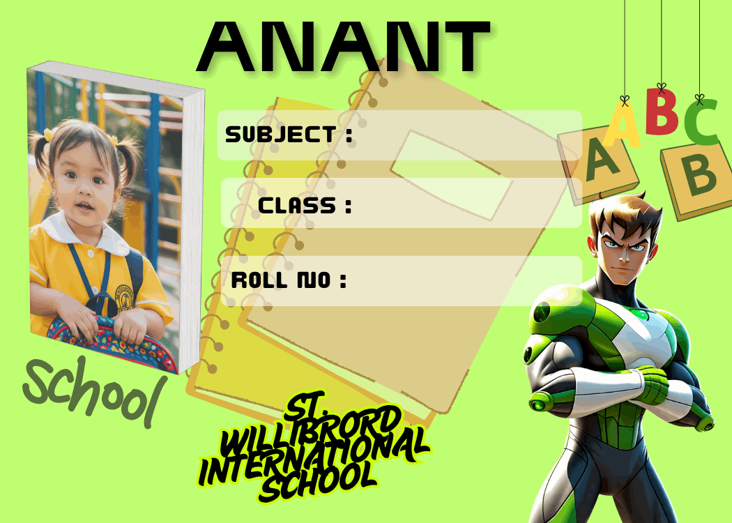 Personalized Ben 10 school labels