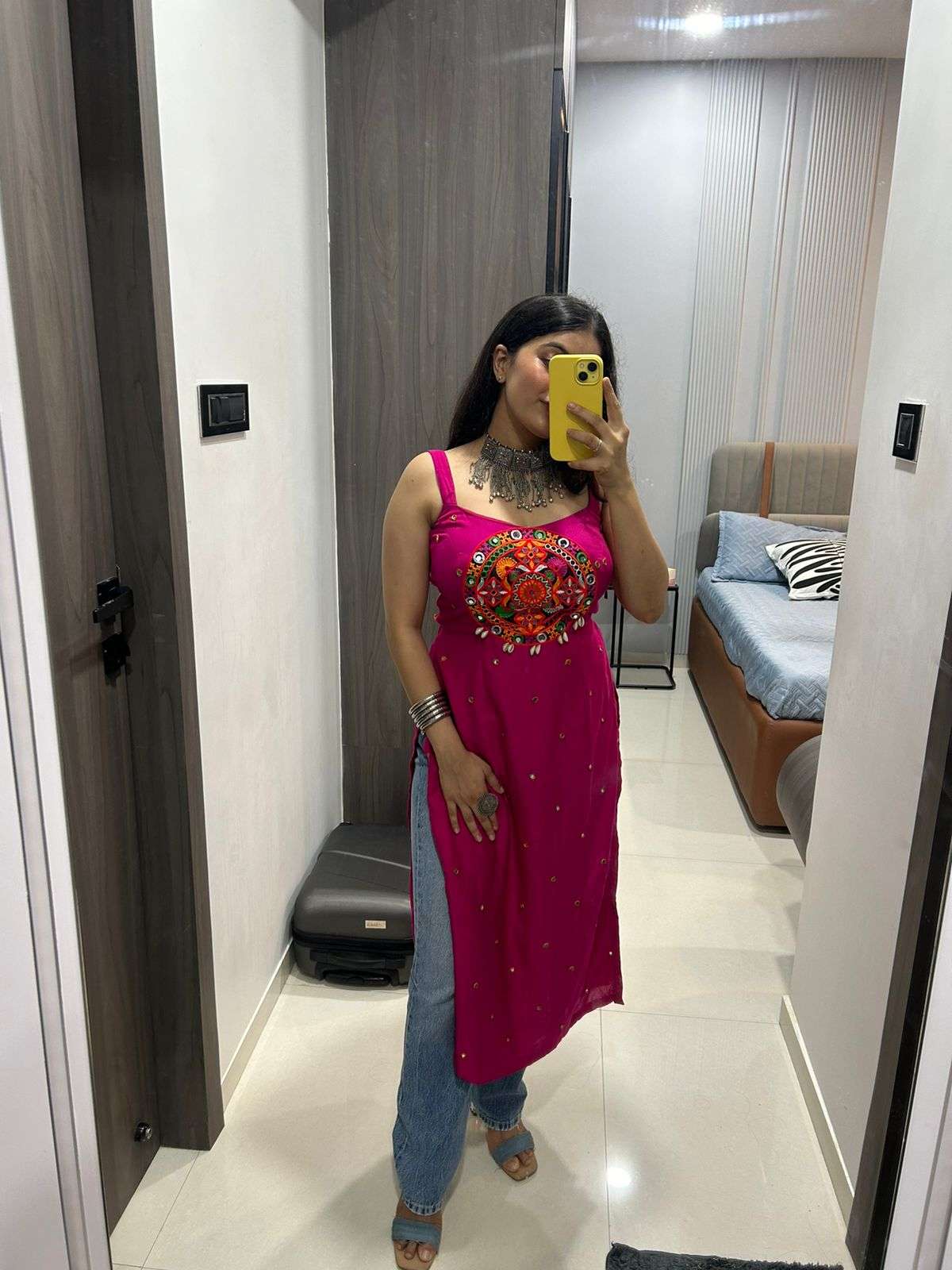 Ethnic Applique Work Kurti