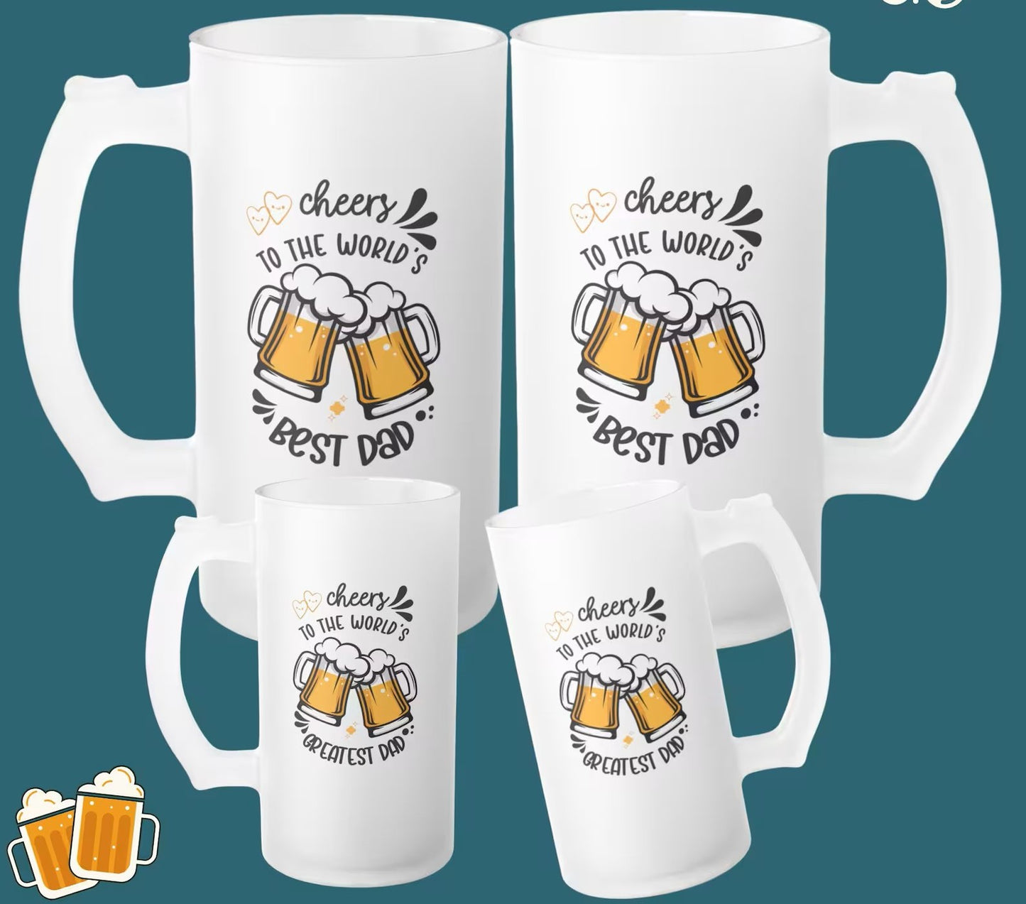 engraved frosted glass mug for personalized gifting Mumbai