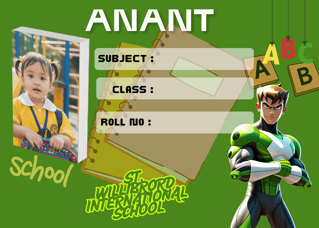 Personalized Ben 10 school labels