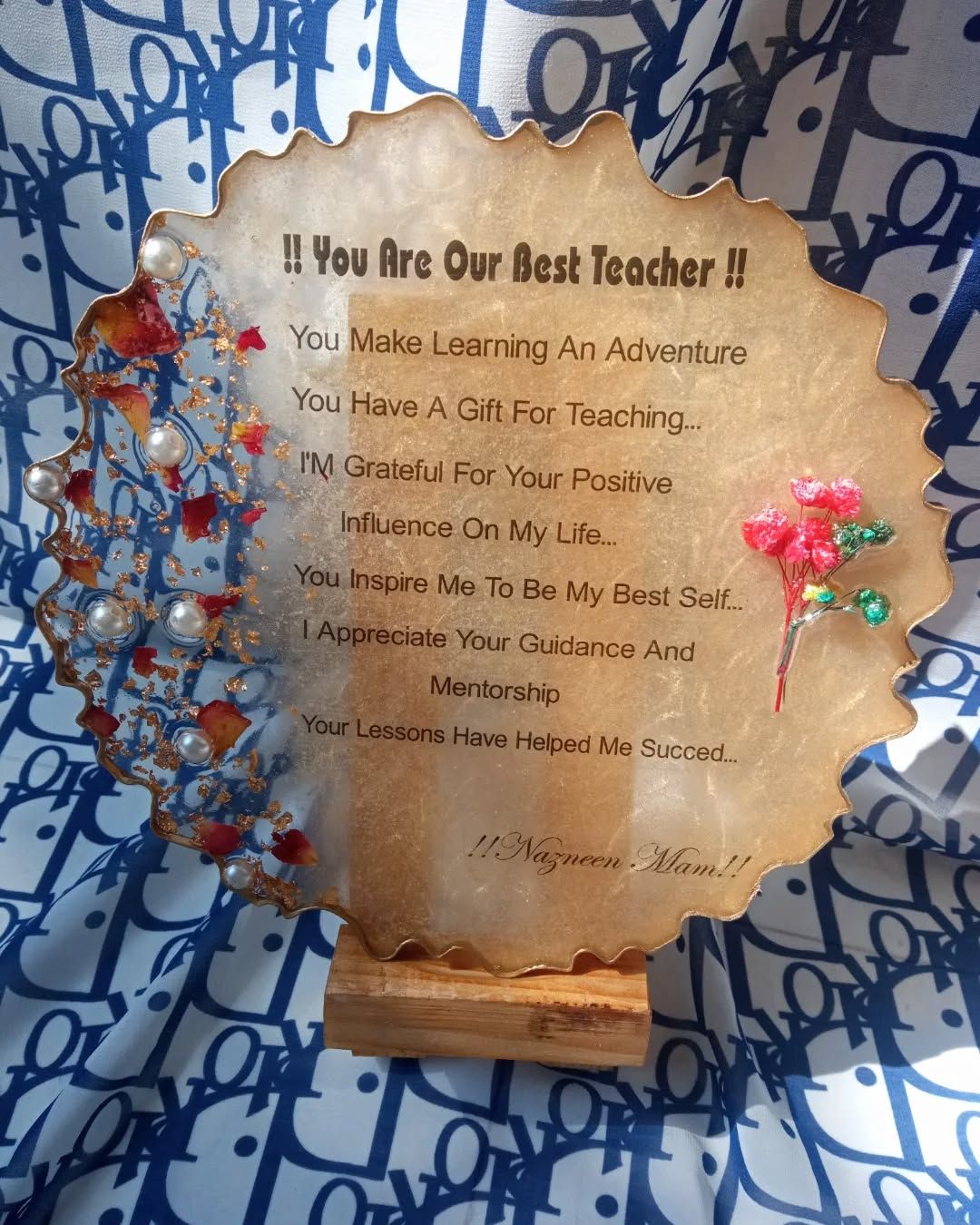 Customizable resin keepsake frame in India – KraftedKey