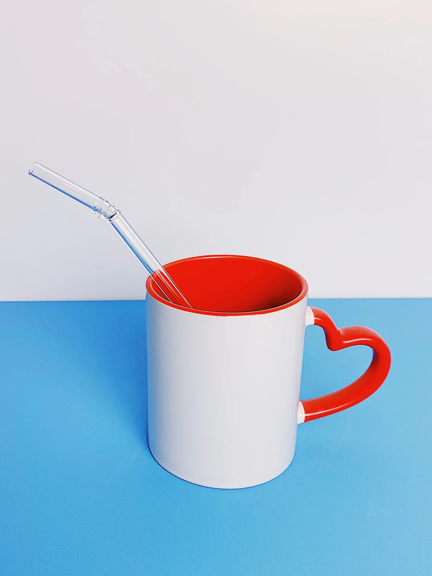 durable ceramic heart-handle coffee mug personalized design