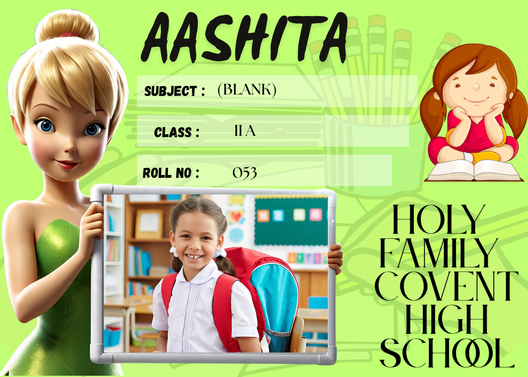 Customized Kid Name Slip with Tinker Bell
