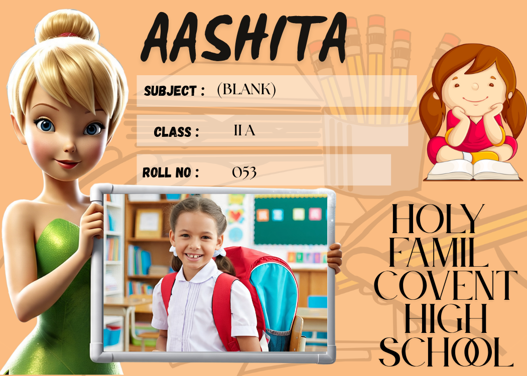 Customized Kid Name Slip with Tinker Bell