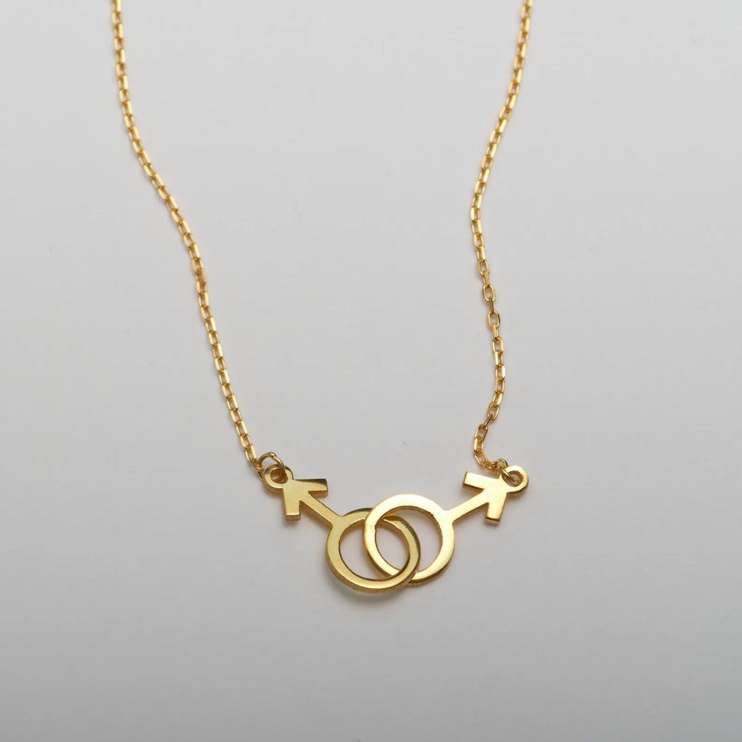 Durable metal pride symbol pendant necklace for daily wear