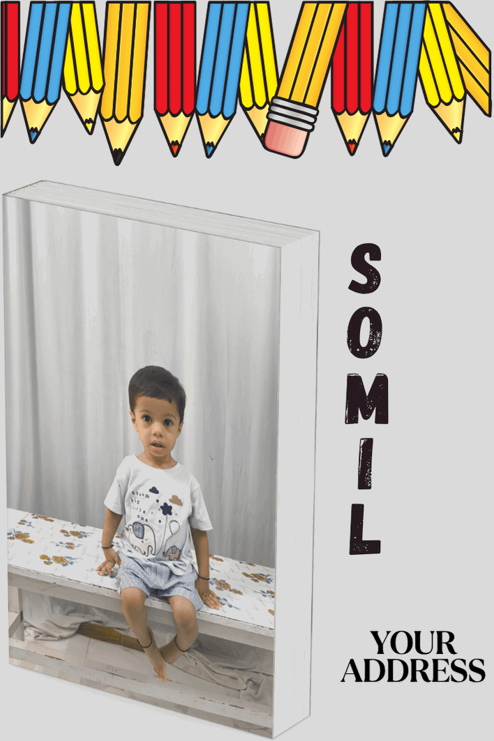 Premium quality school bag name tag – durable and child-friendly