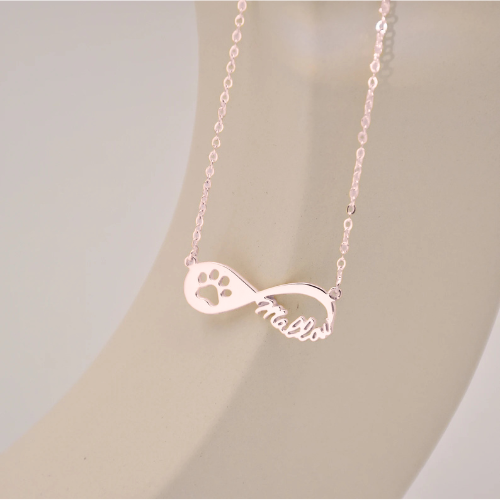 INFINITE PAW PRINT NAME PENDANT