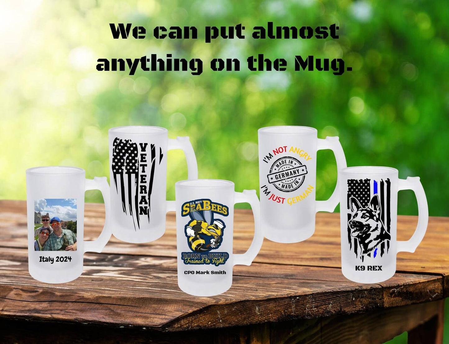 durable 480ml frosted glass mug ideal for personalized gifts India