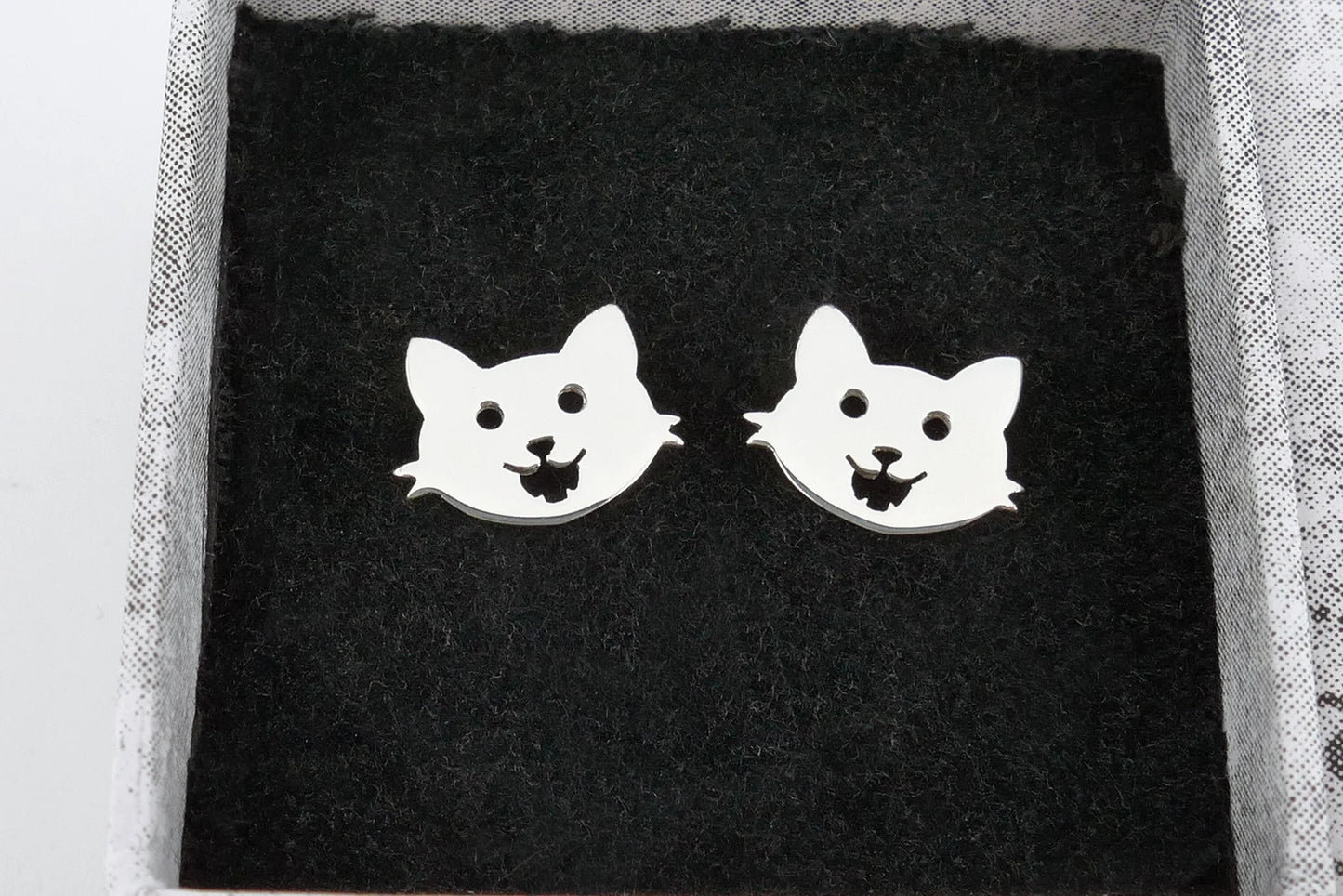 KITTY FACE EARRINGS CUSTOMIZED