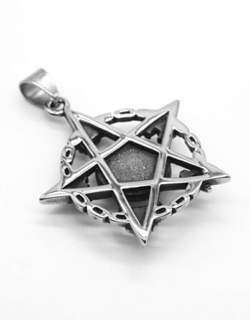 Blue evil eye skull pendant necklace men’s stainless steel jewelry
