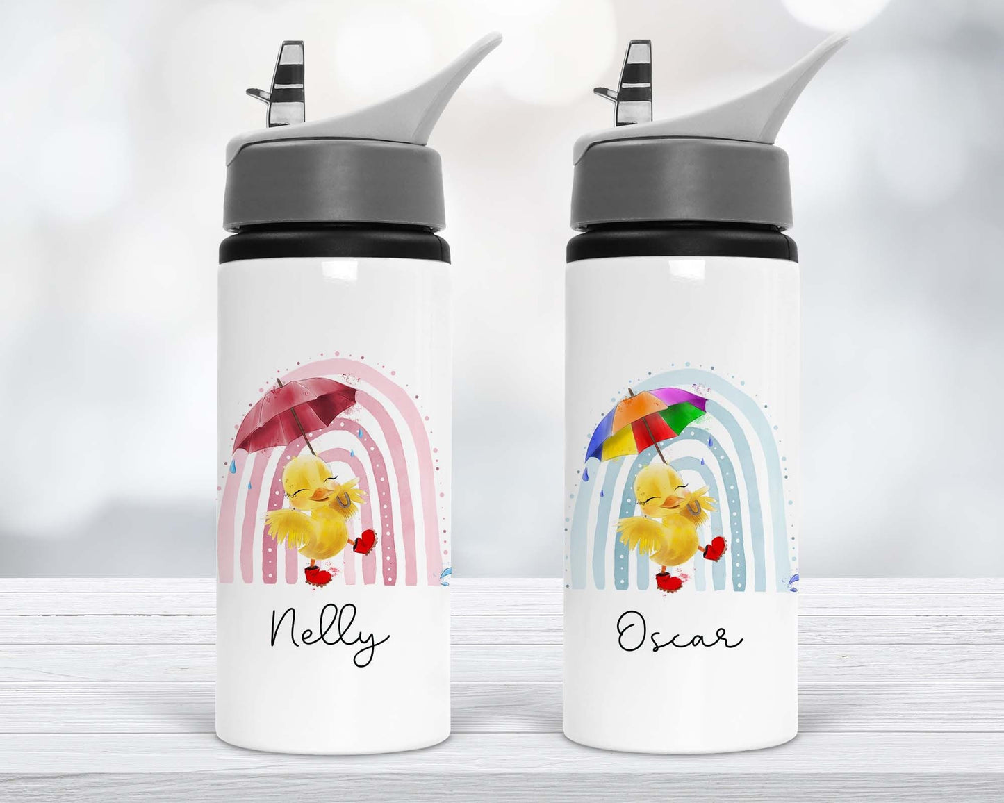 Customizable 650 ml Sipper Bottle Close-up of White Body