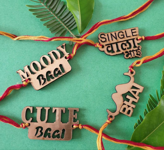 Bhai Ka Bandhan Special Rakhi with elegant thread design and personalized charm, perfect gift for brother on Raksha Bandhan 2025