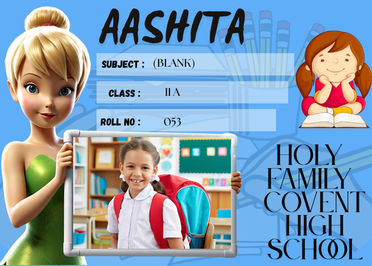 Customized Kid Name Slip with Tinker Bell