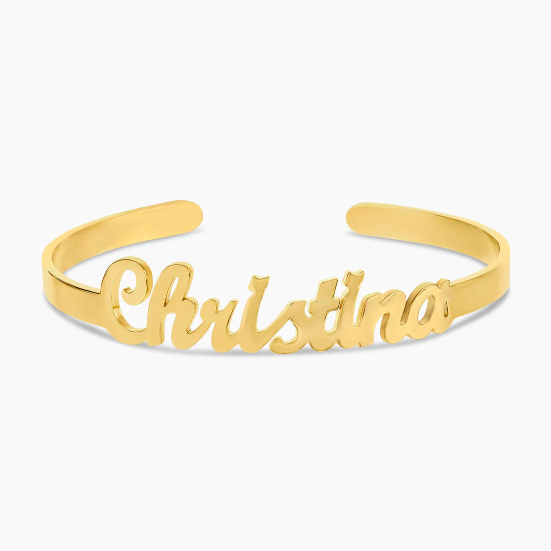 Name Script Bangle Bracelet – Personalized Custom Jewelry Gift for Women