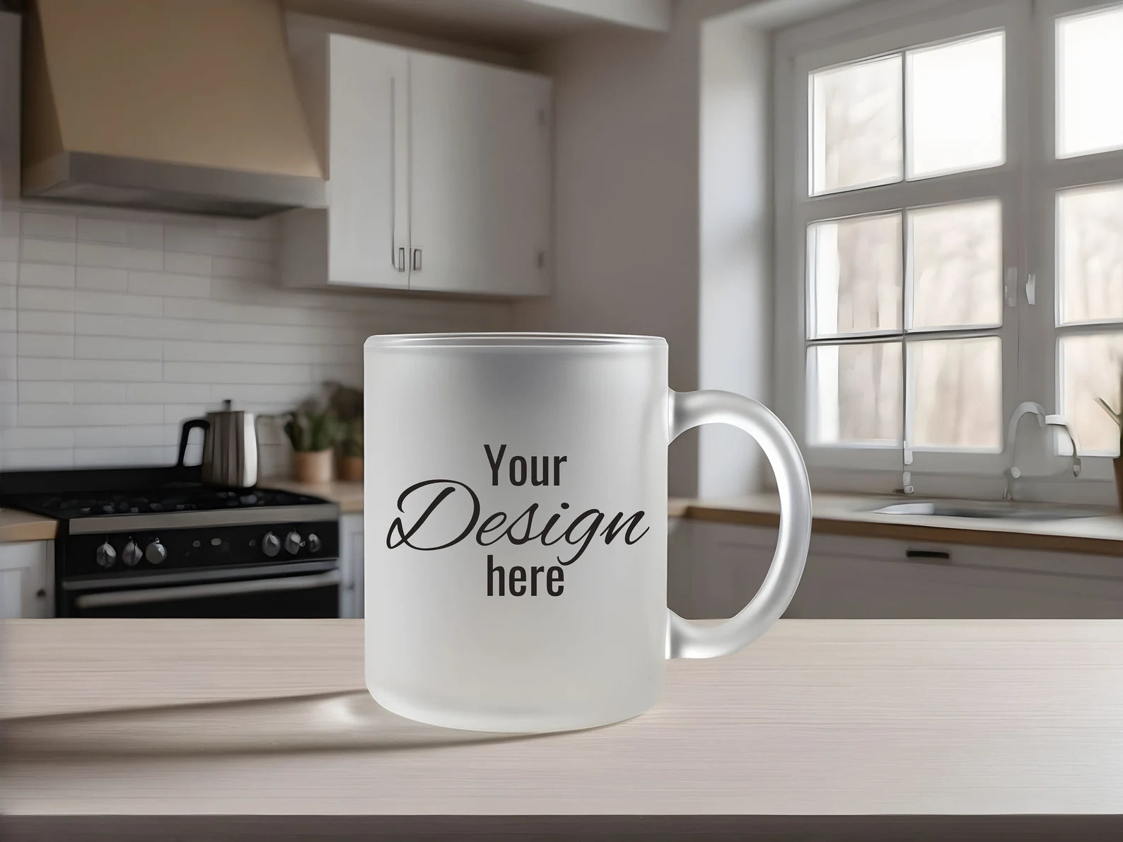 Custom Frosted Glass Mug 320 ml with personalized name print and matte finish, 320 ml frosted glass mug with custom logo design and ergonomic handle, Personalized frosted mug with soft matte texture and elegant branding, Frosted glass coffee mug 320 ml with custom artwork for gifting, Custom printed frosted mug with translucent finish and premium look, Minimalist frosted glass mug 320 ml with engraved name and soft glow, Custom Frosted Glass Mug 320 ml styled for corporate gifting and branding.