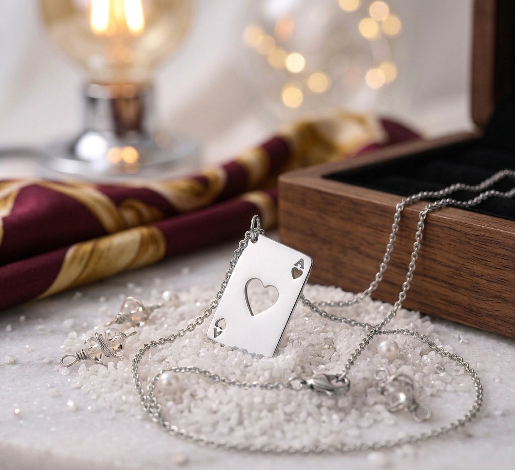 Card Theme Pendant with Customized Letter
