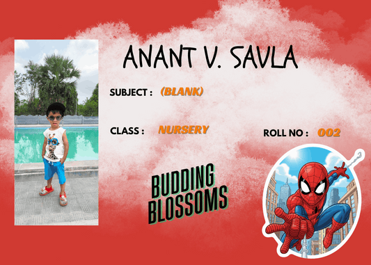 Waterproof kid name slip with Spiderman theme – KraftedKey