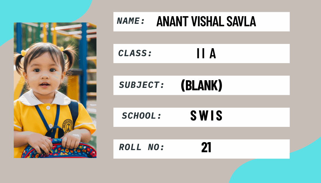 Durable personalized school label with student's photo – KraftedKey