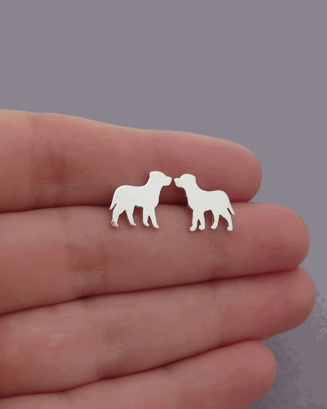 DOG STUDS EARRINGS