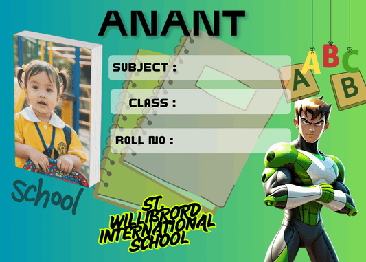 Personalized Ben 10 school labels