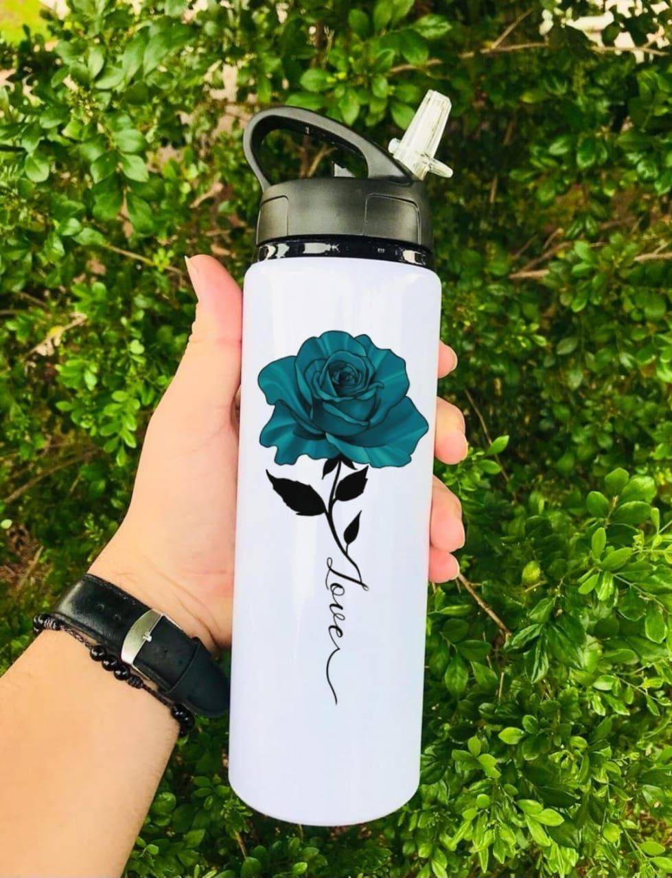 custom name printed sipper bottle for gym and travel