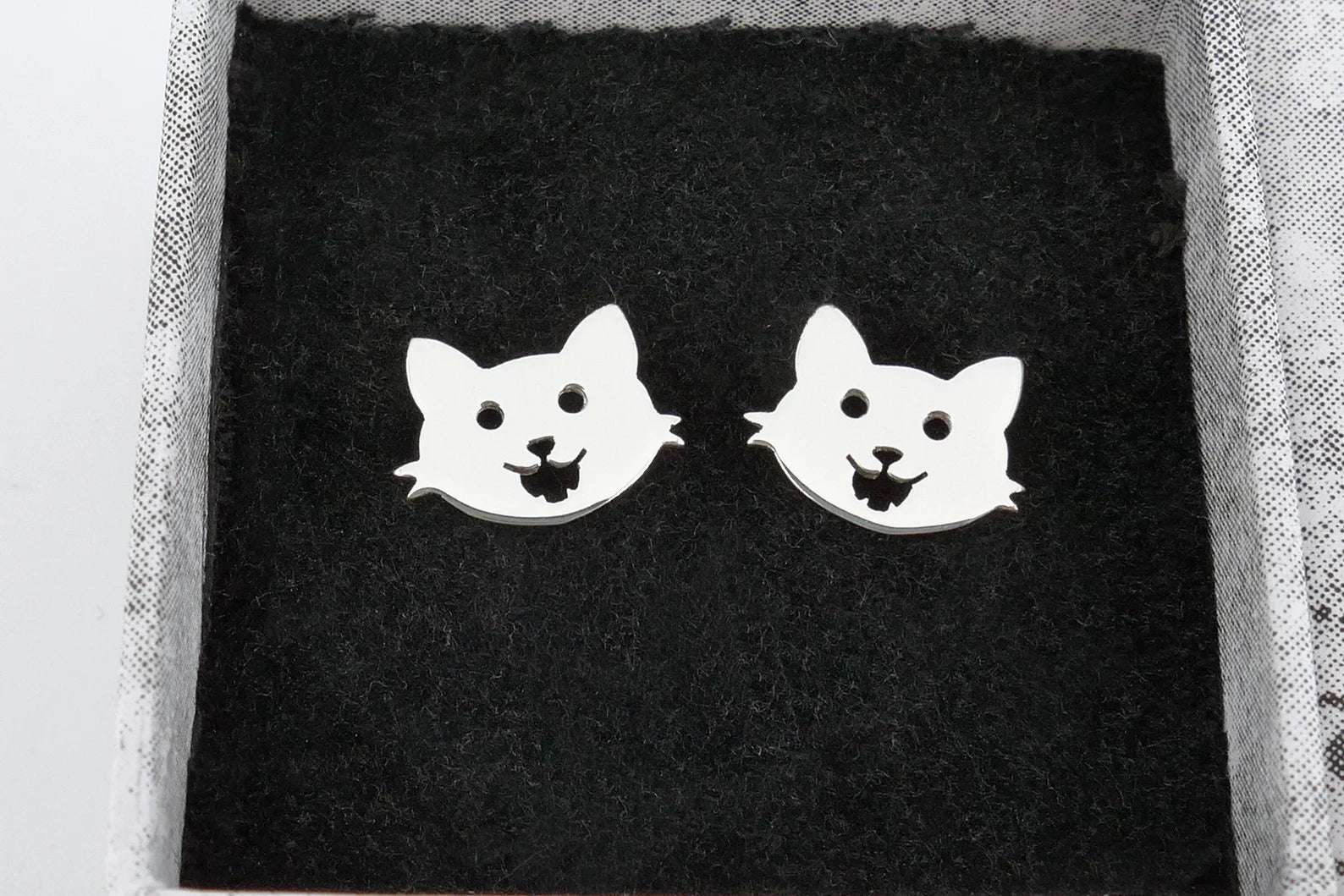 KITTY FACE EARRINGS CUSTOMIZED