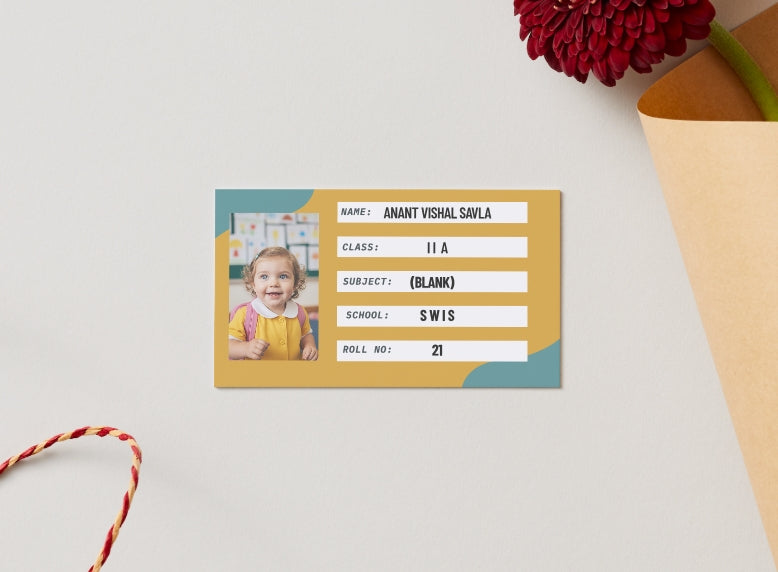 Unique custom photo label for children's school books – KraftedKey