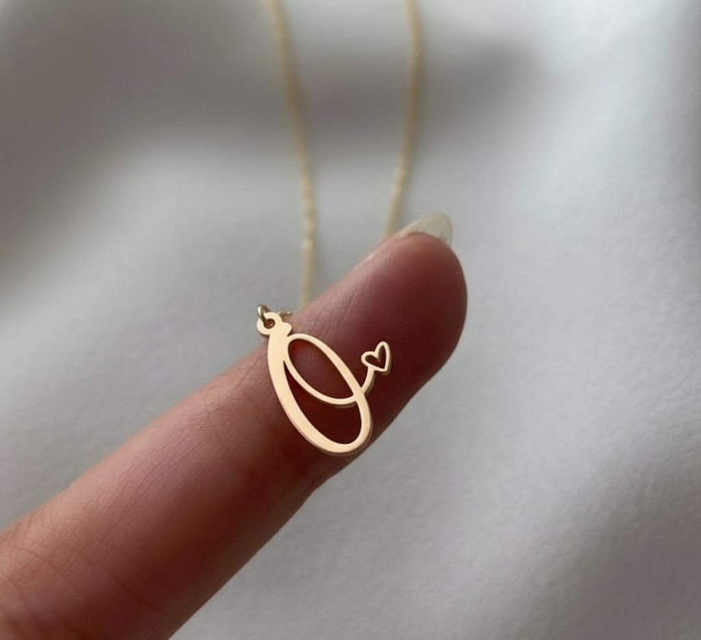 Personalized Letter with Heart Pendant for Every Occasion