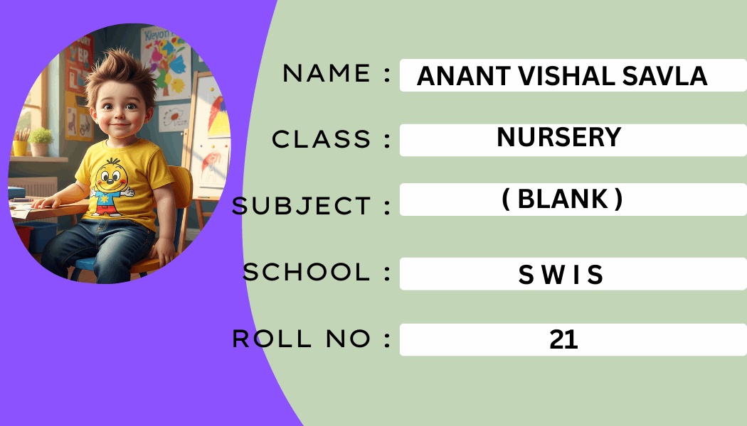 Custom photo school book label sticker for books and supplies – KraftedKey