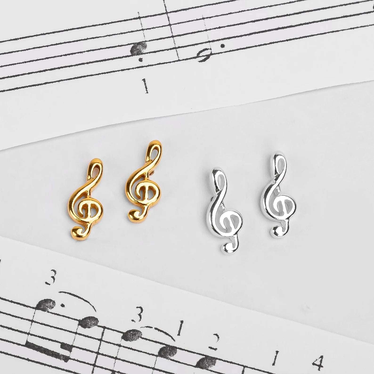 Personalized music note earring