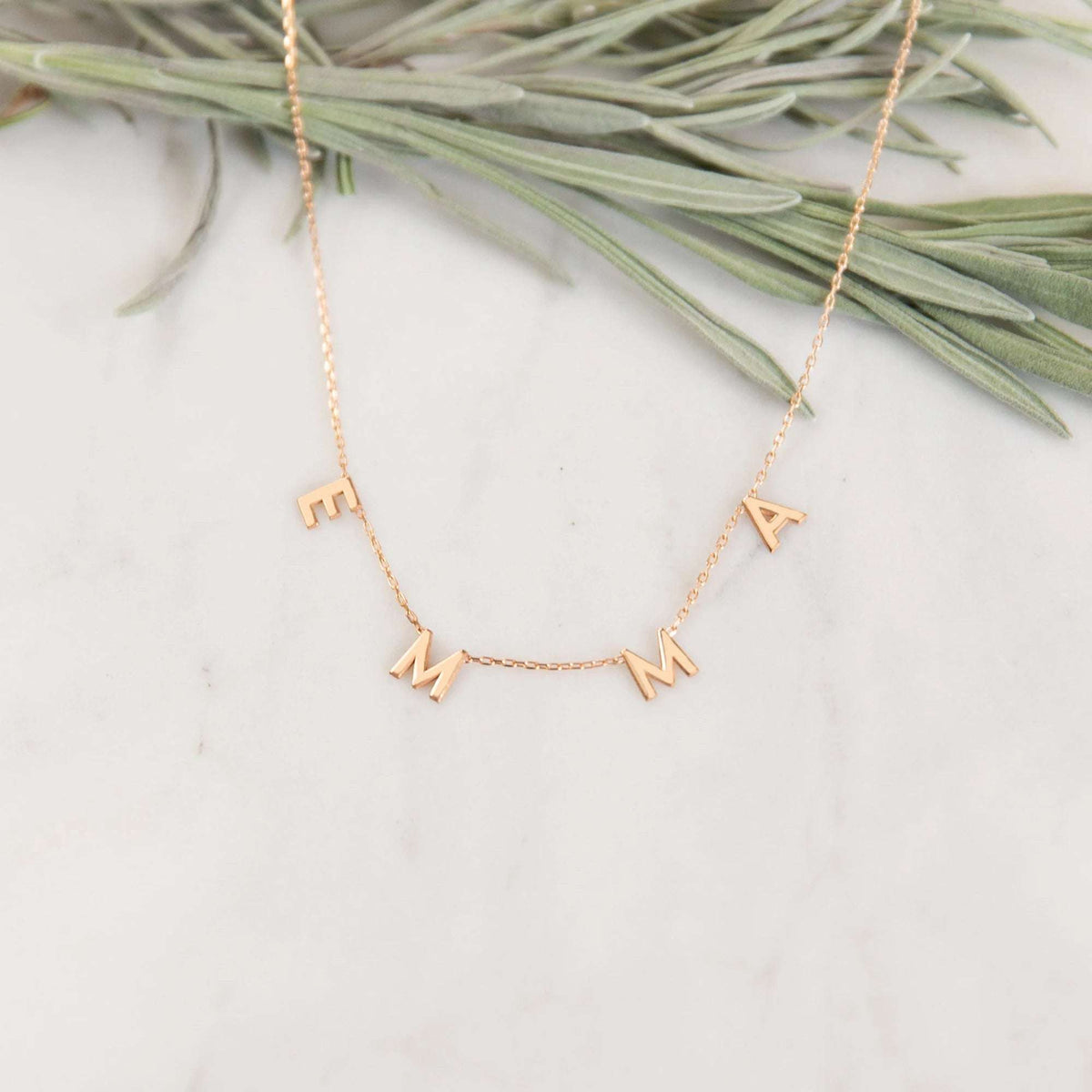 Letter Necklace – Personalized Initial Pendant Necklace for Women & Men