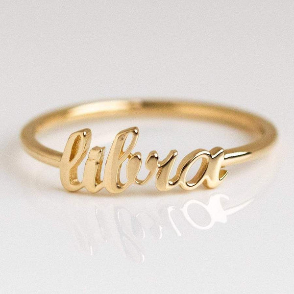 Personalized Name Ring – Custom Engraved Jewelry Gift - KraftedKey