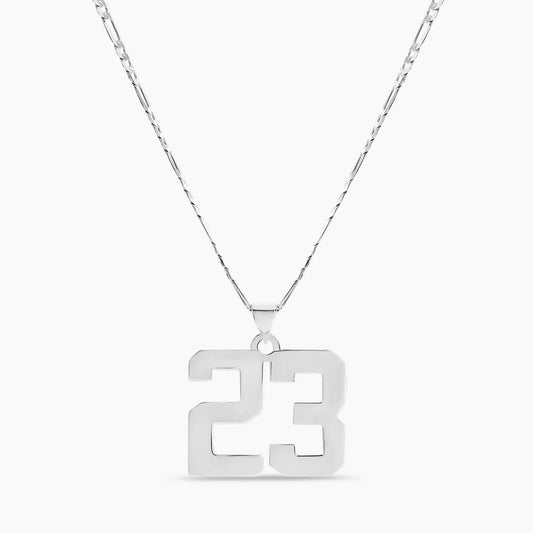 Custom numerique charm pendant with birth year numbers