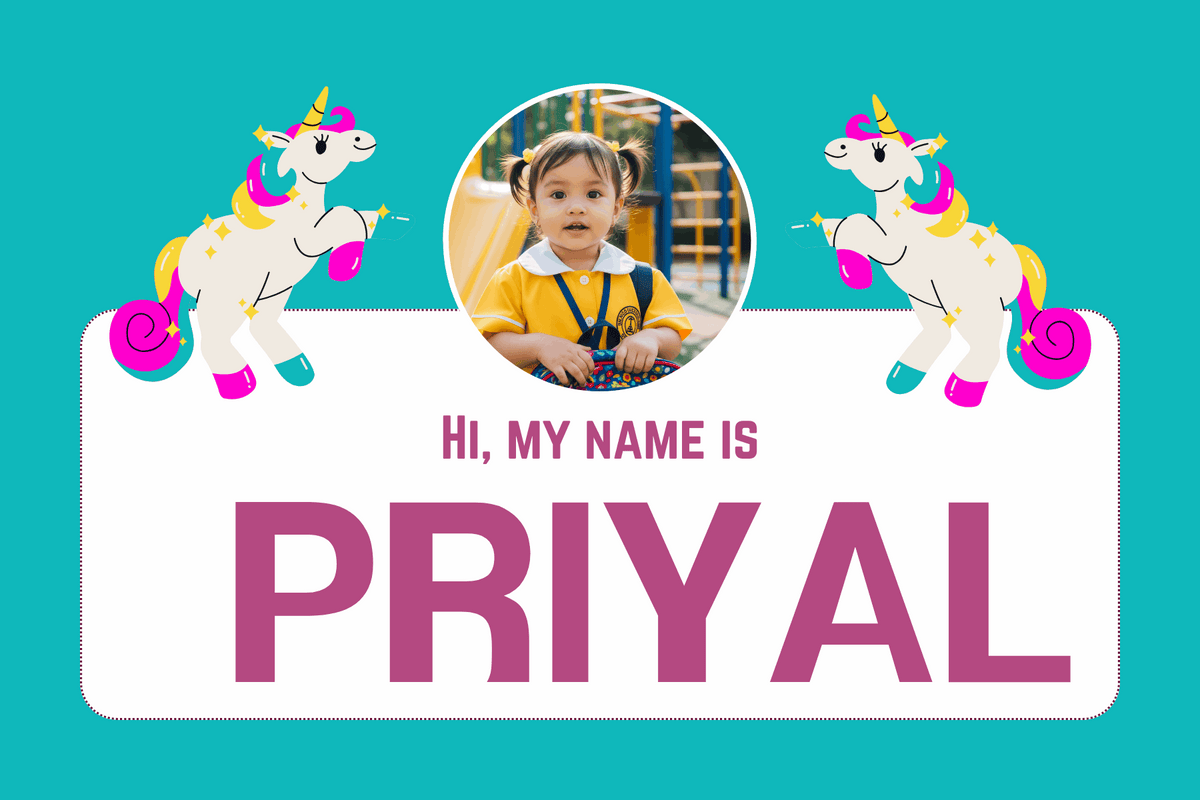 Name Photo Label Sticker – Personalized Waterproof Kids Labels with Photo
