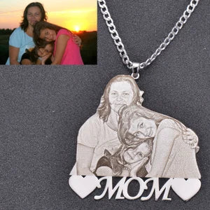 Photo Shape Pendant – Personalized Custom Photo Necklace