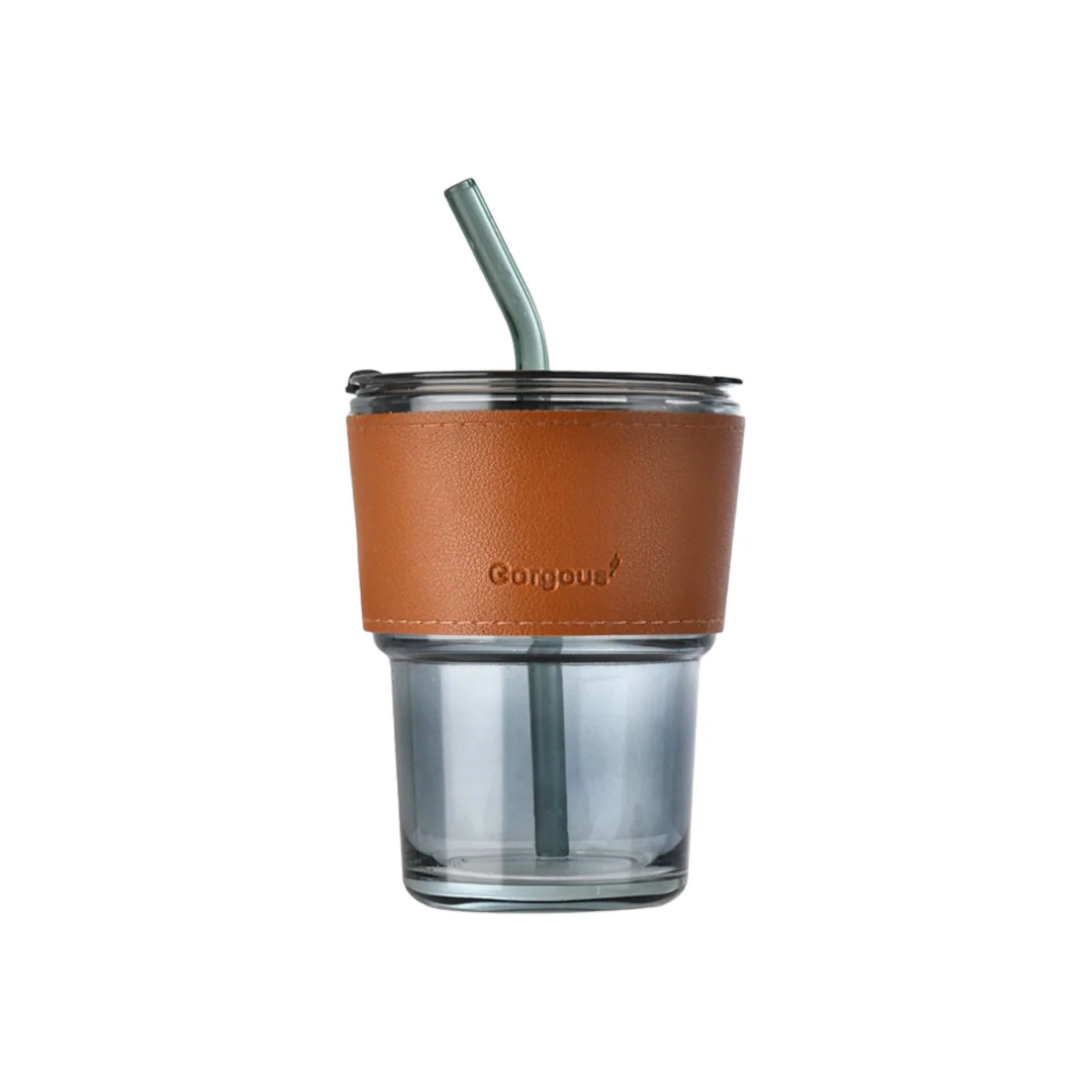 Engraved slub finish glass mug (300 ml) personalized with name – perfect everyday drinkware.