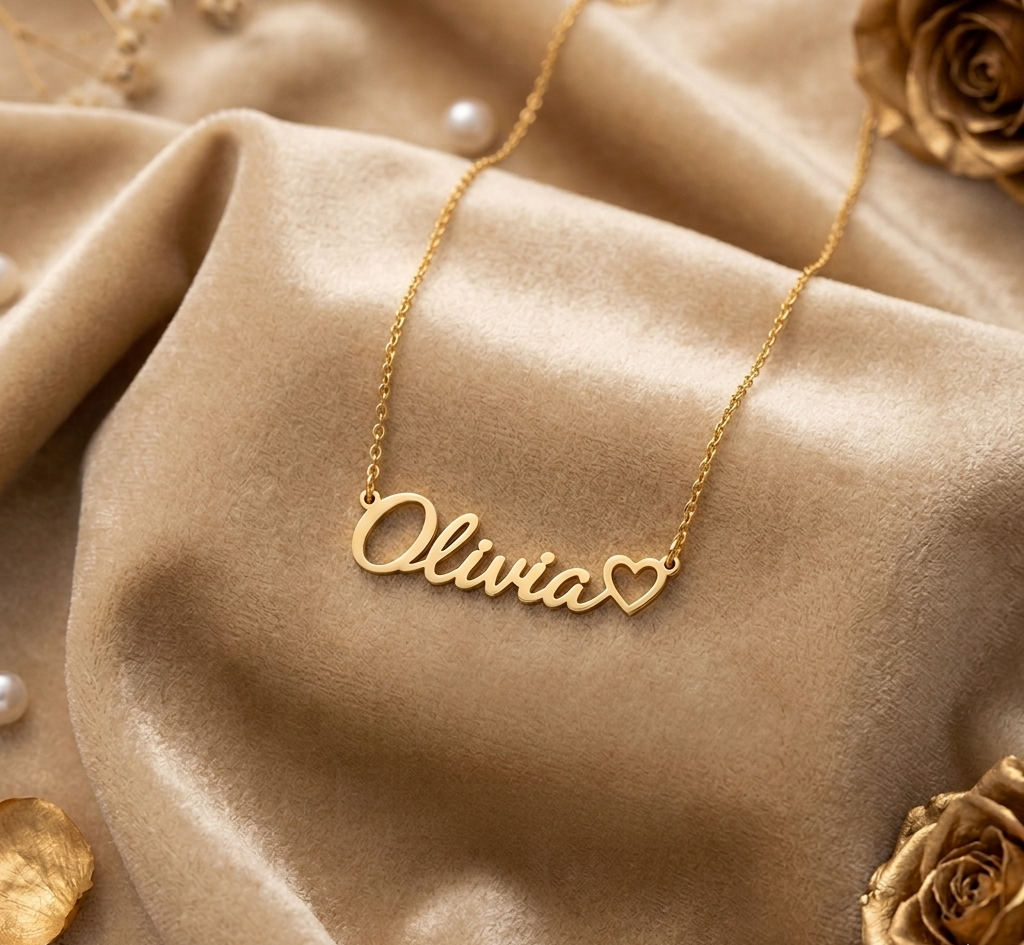Beloved Script Pendant - Elegant Jewelry