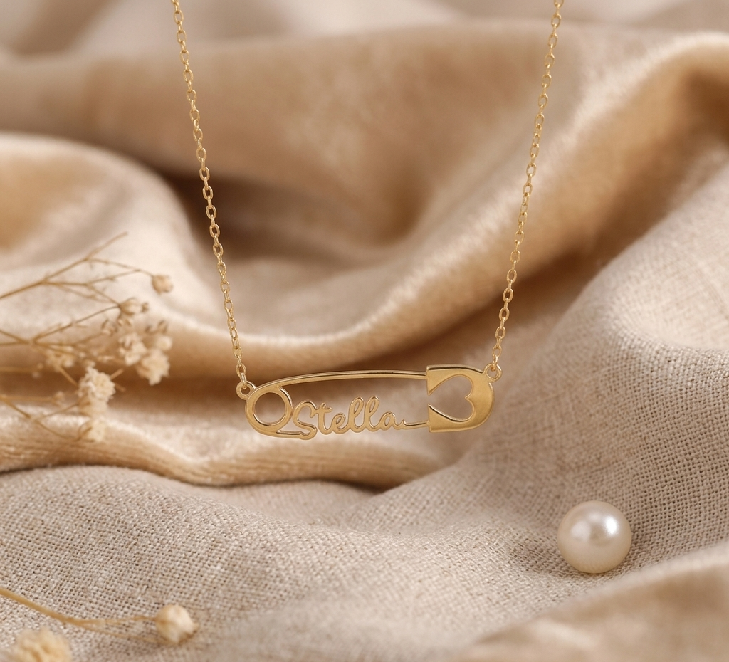 Safety Pin Theme Pendant - Stylish and Unique Jewelry for Any Occasion