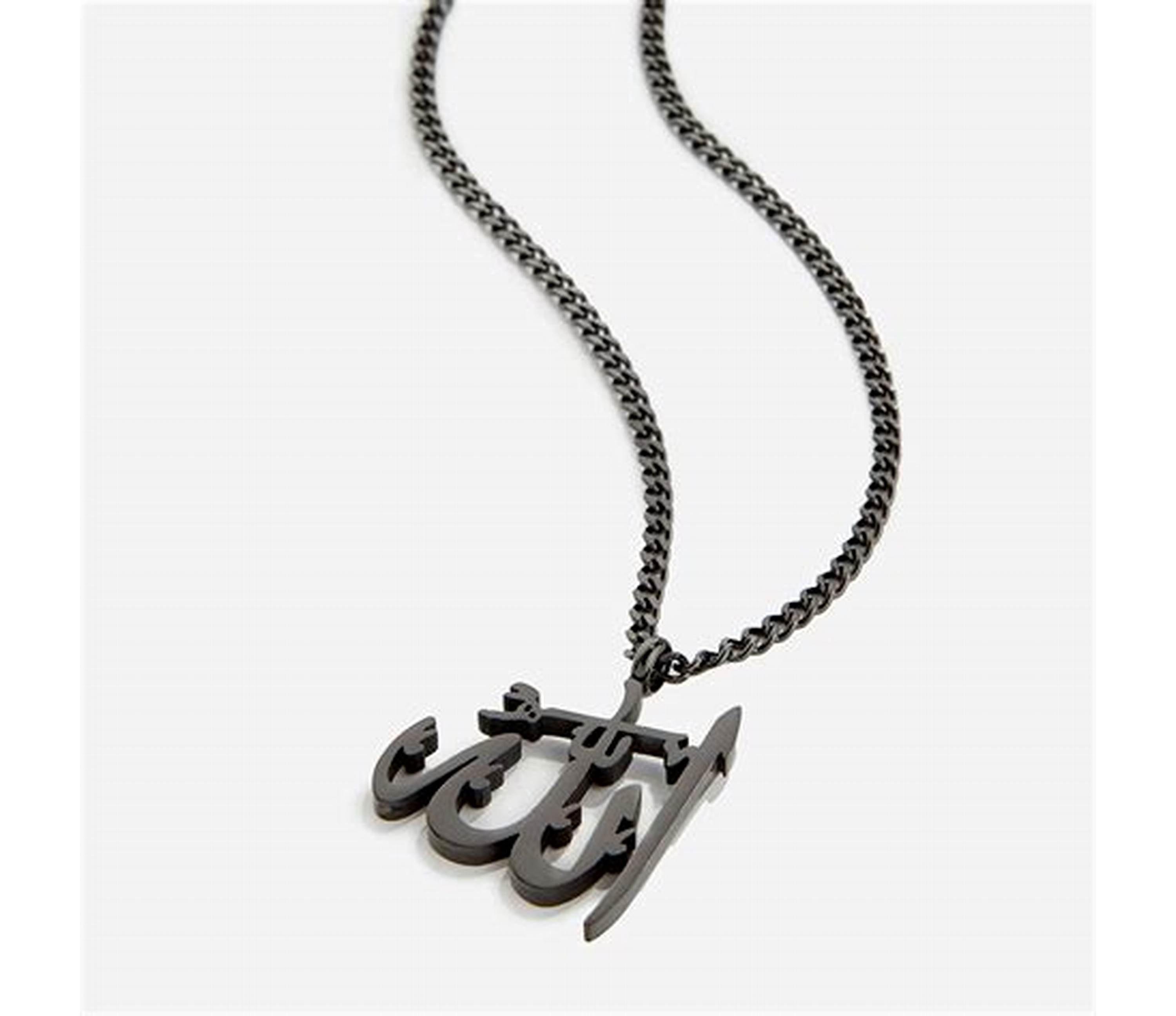 Custom Black Pendant with Urdu/Arabic Engraving – Personalized Jewelry - KraftedKey