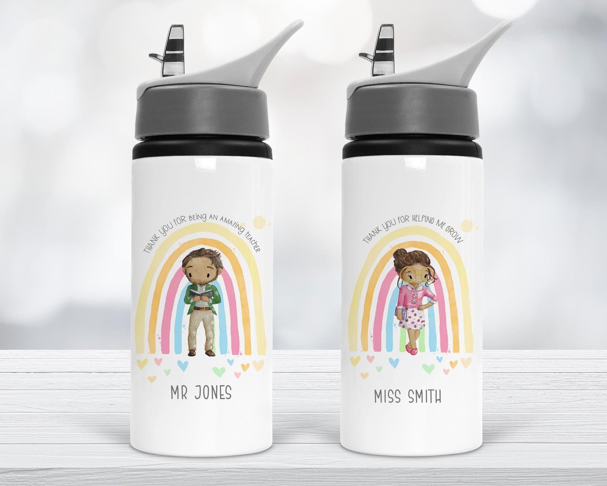 Customizable 650 ml Sipper Bottle with Straw