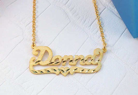 DIAMOND CUT NAME PENDANT