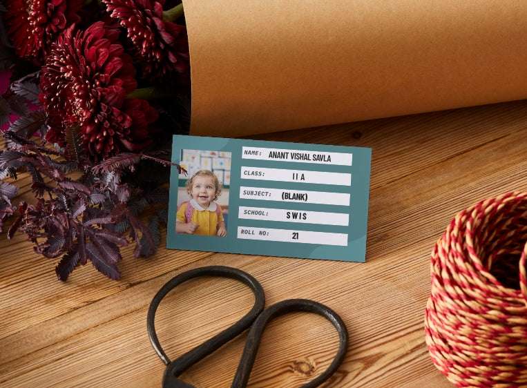 Easy-to-use photo book label for kids' textbooks and notebooks – KraftedKey