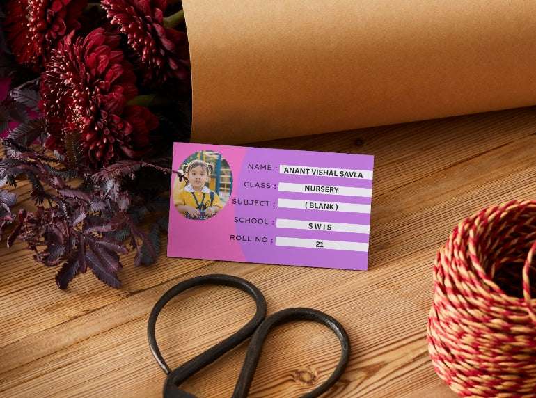 Vibrant personalized photo book labels for kids' school supplies – KraftedKey