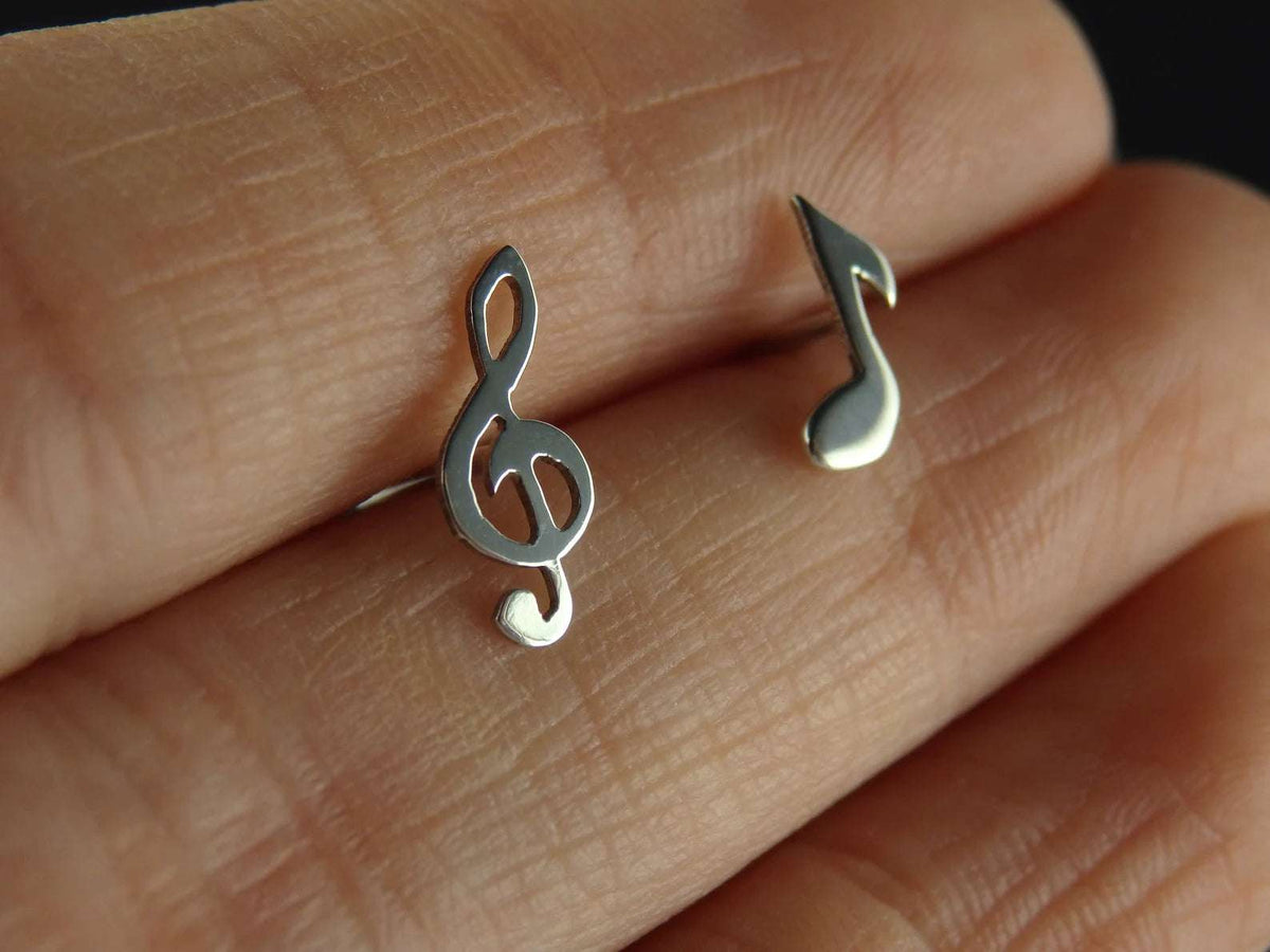 Music Studs Earrings – Trendy Musical Note Jewelry for Men & Women