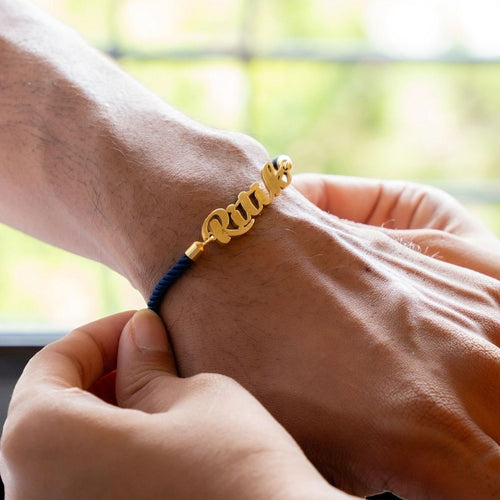 Custom Personalized Name Rakhi – Raksha Bandhan Gift - KraftedKey