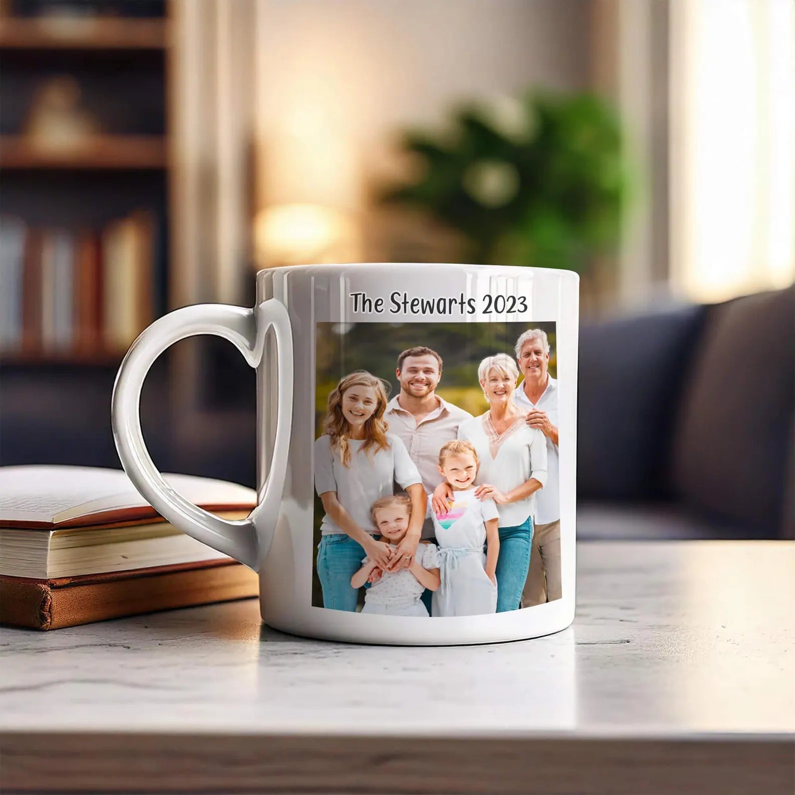 Personalized White Mug, Custom Photo Mug, Photo & Message Mug, Polaroid Photo Mug, Portrait Photo Mug, Customizable Ceramic Mug, Personalized Gift Mug, Keepsake Coffee Mug, Sublimation Printed Mug, Microwave & Dishwasher Safe Mug