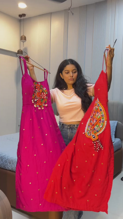 Ethnic Applique Work Kurti